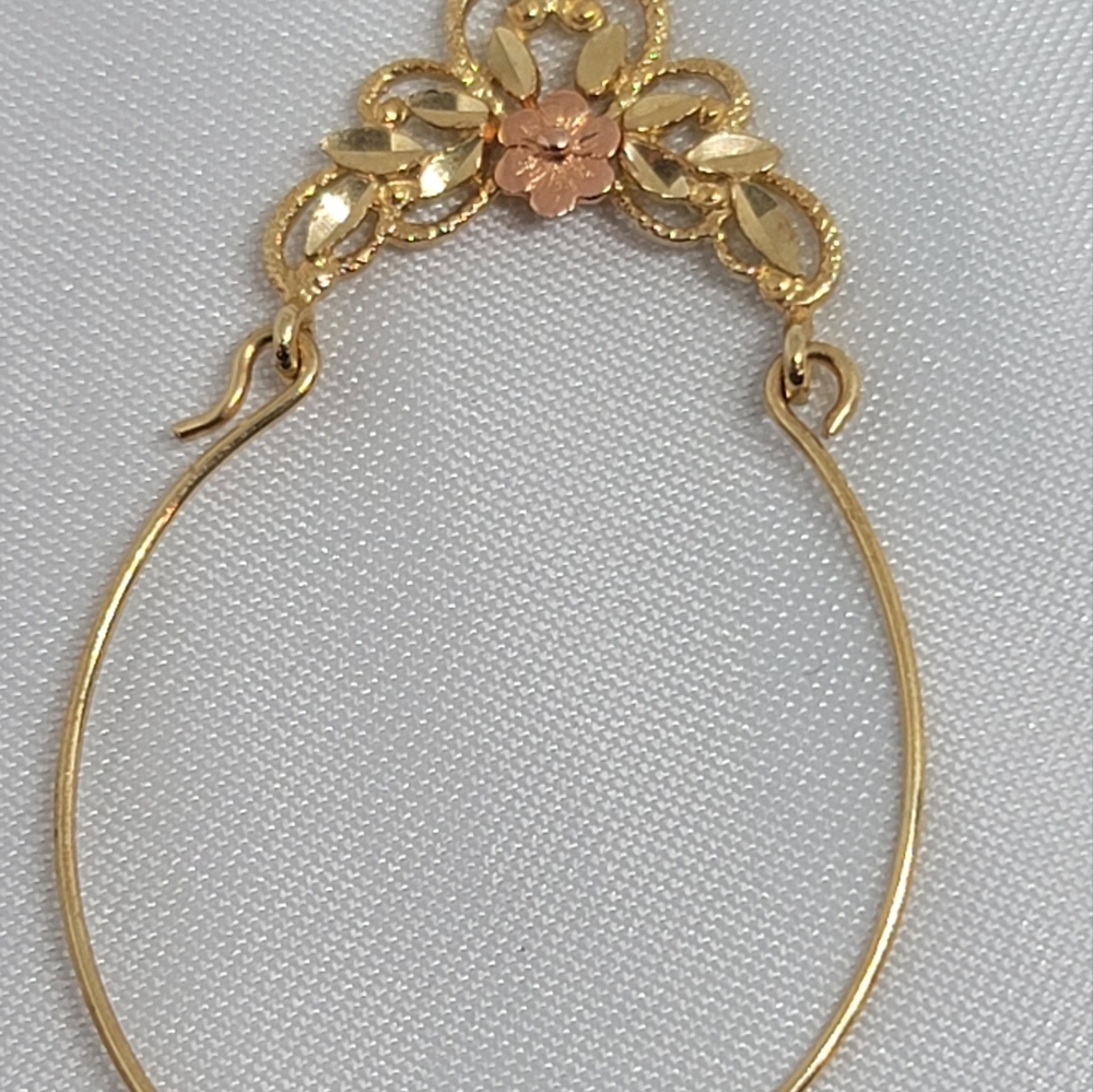 14k Multi Gold Charm Holder
